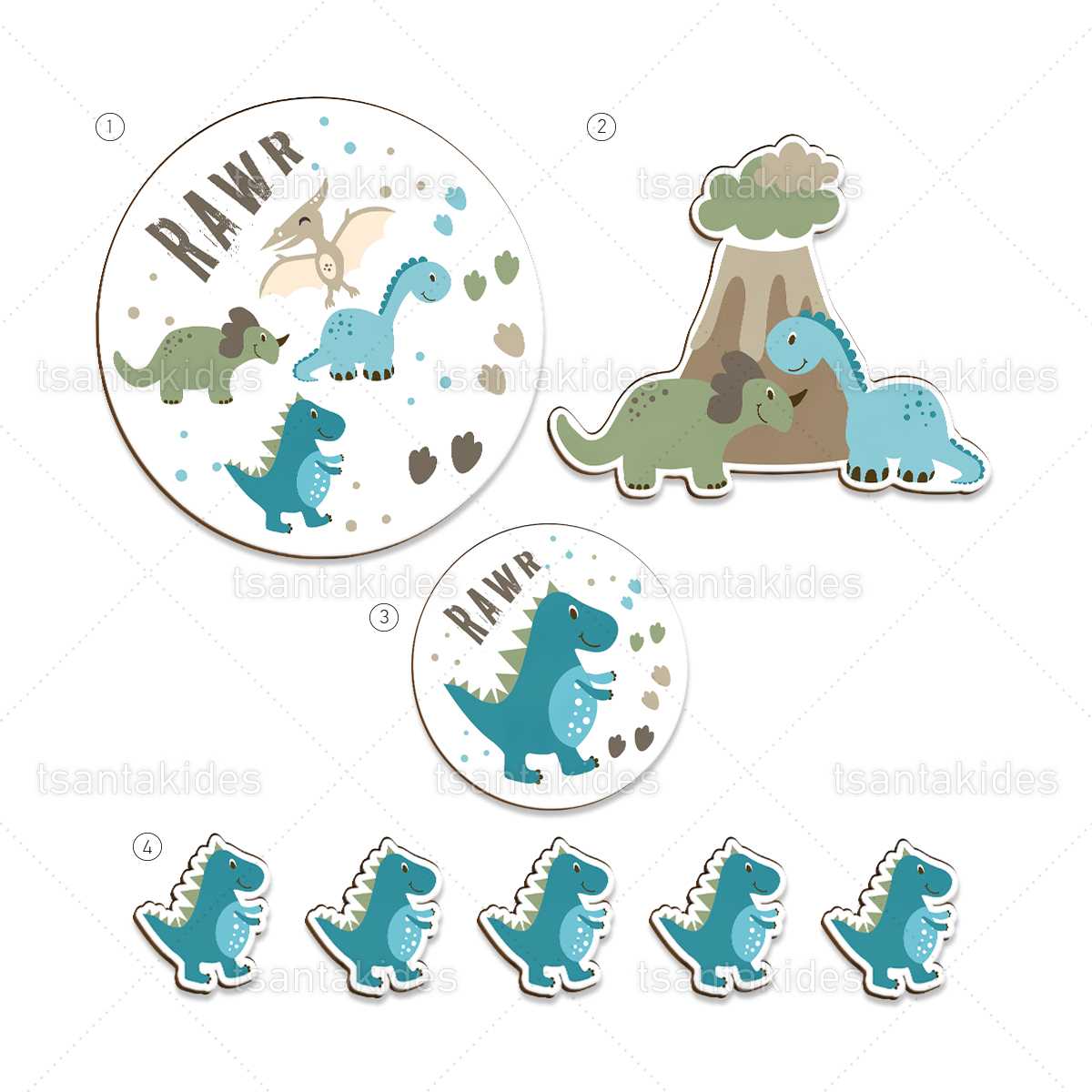 ΣΕΤ ΛΑΜΠΑΔΑΣ/ΚΟΥΤΙΟΥ/ΛΑΔΟΣΕΤ-TS130 - 8 Τεμάχια