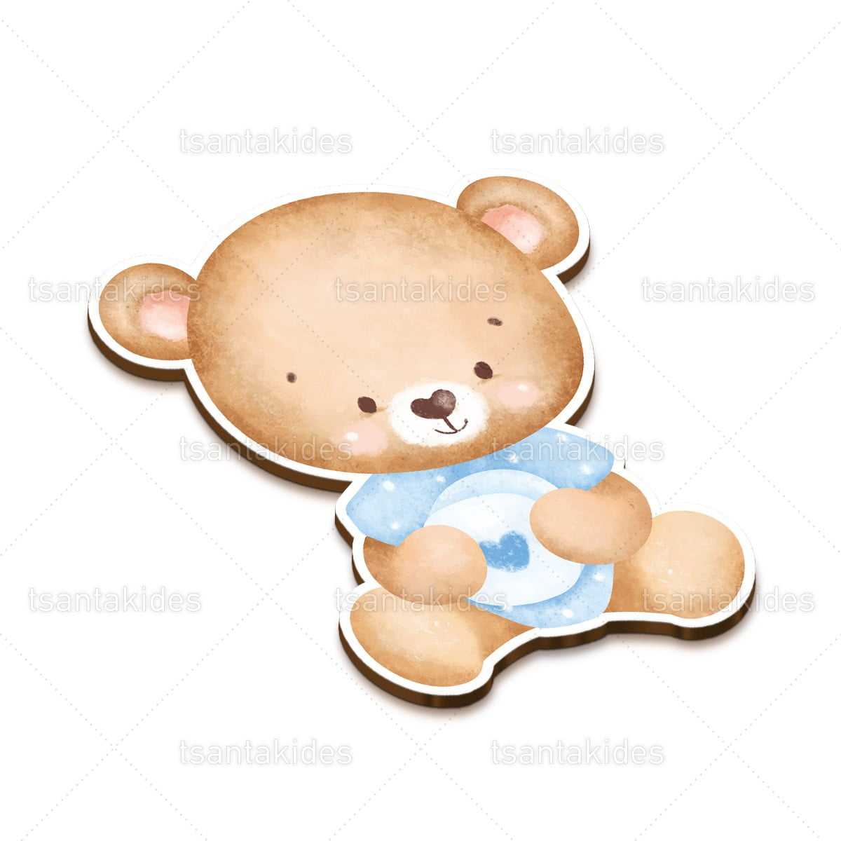 ΞΥΛΙΝΟ ΔΙΑΚΟΣΜΗΤΙΚΟ ΜΠΟΜΠΟΝΙΕΡΑΣ – TS556-1 TEDDY BEAR