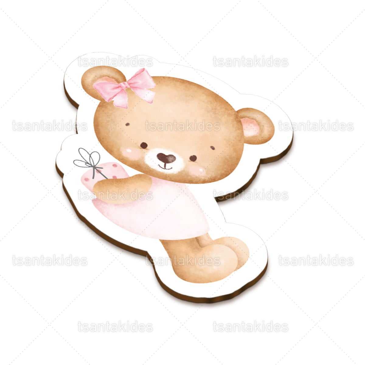 ΞΥΛΙΝΟ ΔΙΑΚΟΣΜΗΤΙΚΟ ΜΠΟΜΠΟΝΙΕΡΑΣ – TS578-2 TEDDY BEAR
