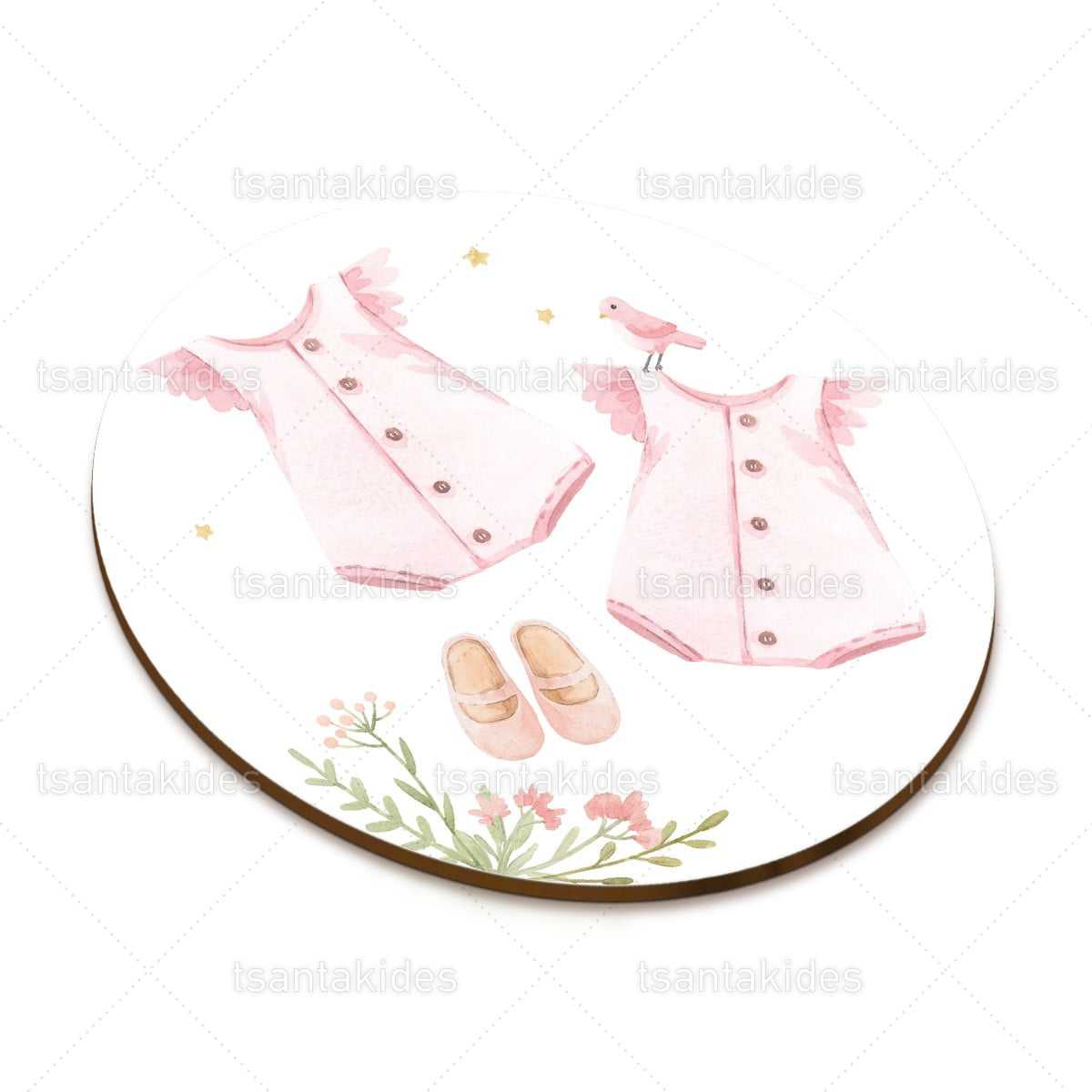 ΞΥΛΙΝΟ ΔΙΑΚΟΣΜΗΤΙΚΟ ΜΠΟΜΠΟΝΙΕΡΑΣ – TS596-2 GIRL NURSERY CLOTHES