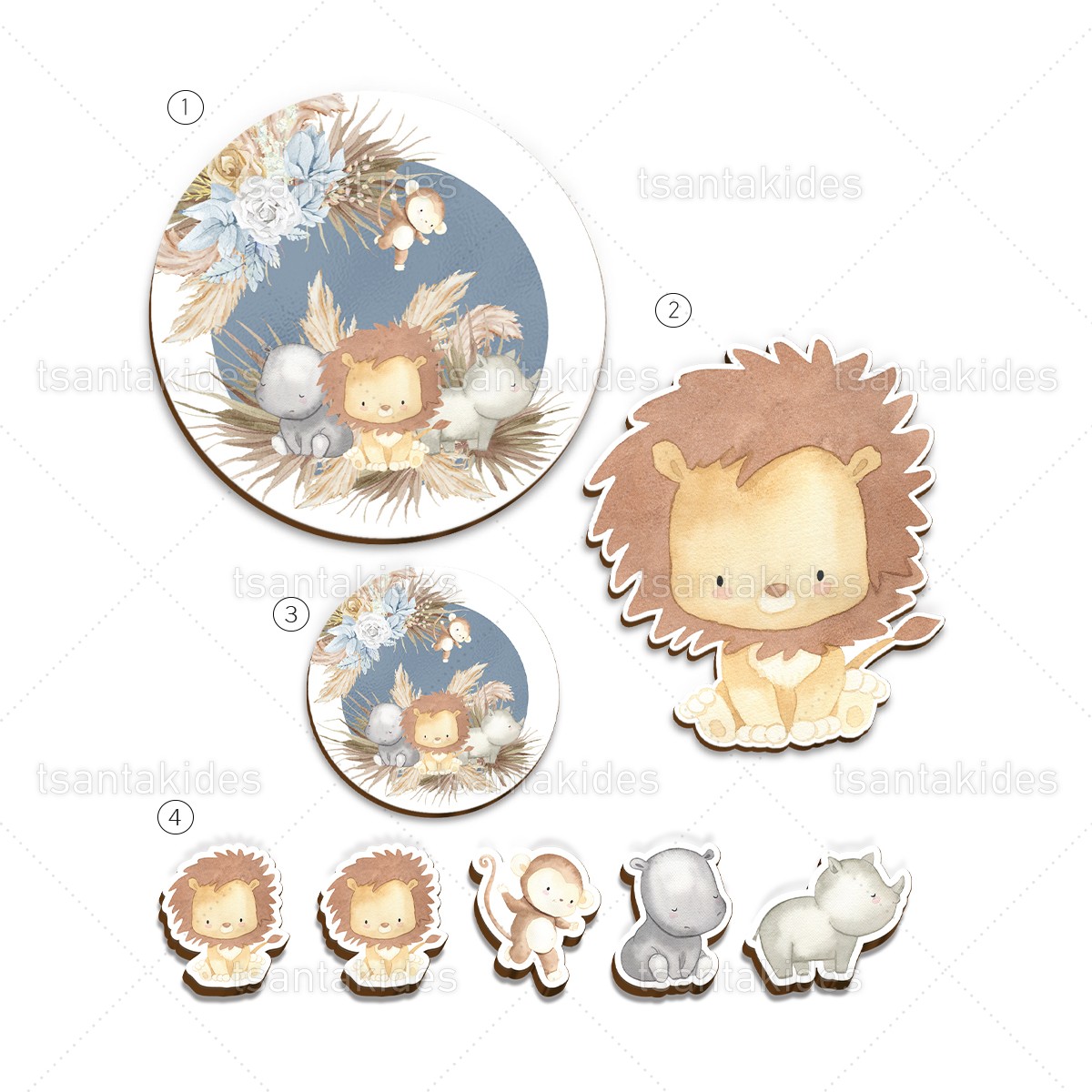 ΣΕΤ ΛΑΜΠΑΔΑΣ/ΚΟΥΤΙΟΥ/ΛΑΔΟΣΕΤ-TS553 - 8 Τεμάχια