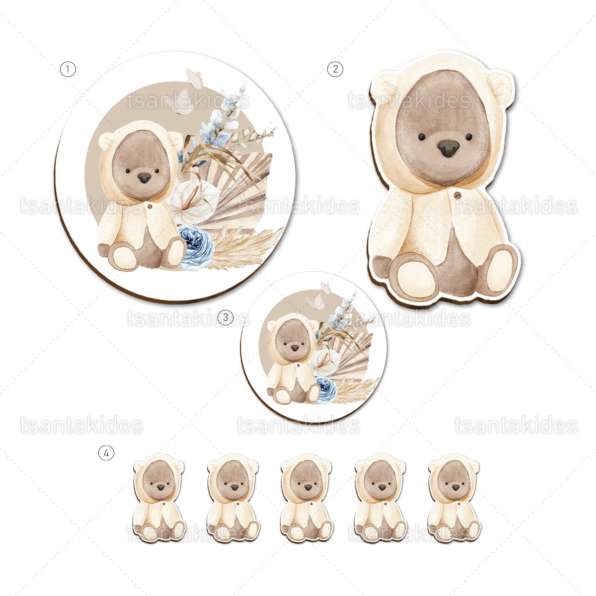 ΣΕΤ ΛΑΜΠΑΔΑΣ/ΚΟΥΤΙΟΥ/ΛΑΔΟΣΕΤ-TS557 - 8 Τεμάχια