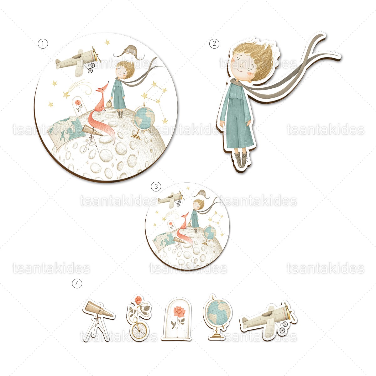 ΣΕΤ ΛΑΜΠΑΔΑΣ/ΚΟΥΤΙΟΥ/ΛΑΔΟΣΕΤ-TS570 - 8 Τεμάχια