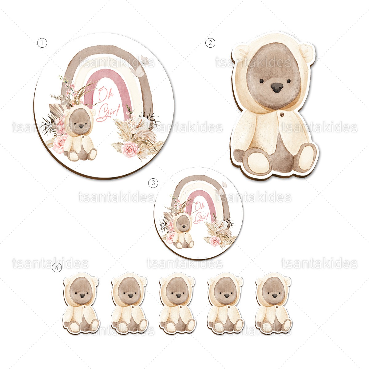 ΣΕΤ ΛΑΜΠΑΔΑΣ/ΚΟΥΤΙΟΥ/ΛΑΔΟΣΕΤ-TS577 - 8 Τεμάχια