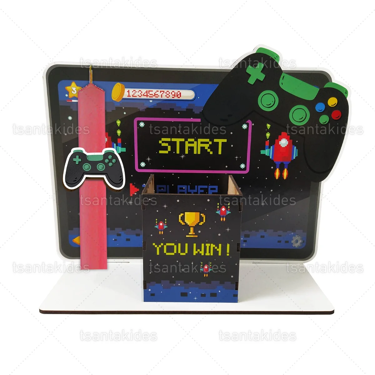 ΞΥΛΙΝΗ ΜΟΛΥΒΟΘΗΚΗ – ΠΛΑΤΗ ΛΑΜΠΑΔΑΣ TS404 GAMER