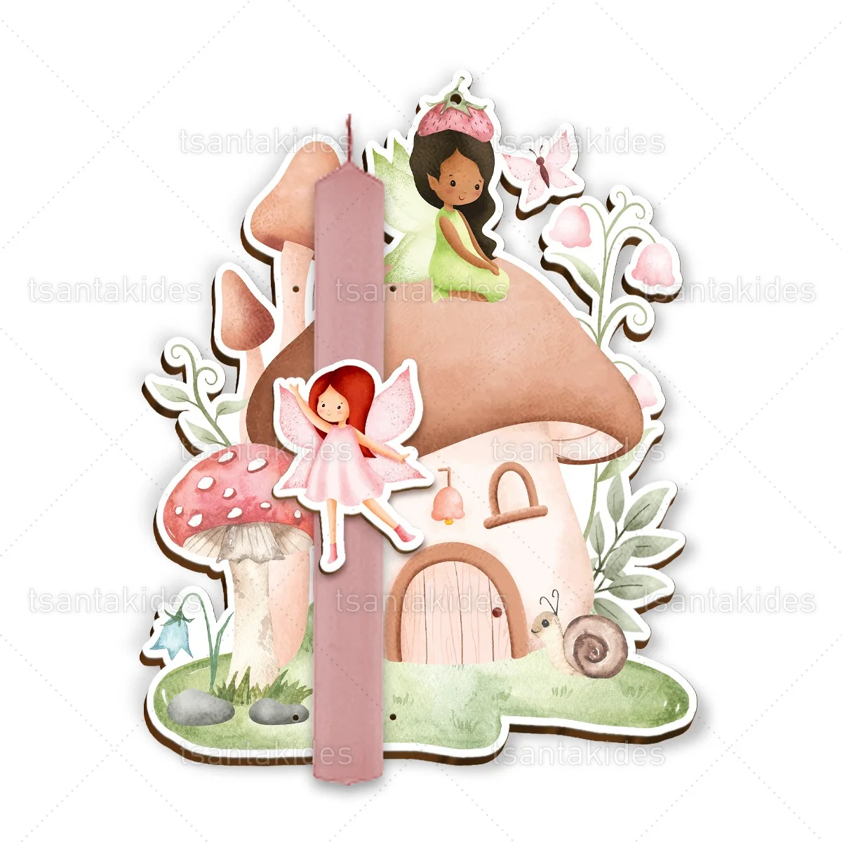 ΞΥΛΙΝΗ ΠΛΑΤΗ & ΔΙΑΚΟΣΜΗΤΙΚΟ ΛΑΜΠΑΔΑΣ – TS573-1