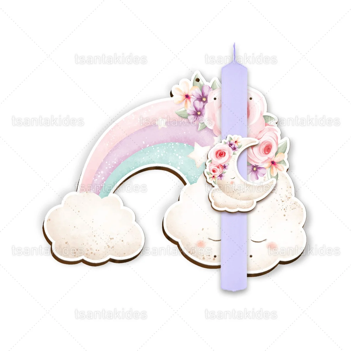 ΞΥΛΙΝΗ ΠΛΑΤΗ & ΔΙΑΚΟΣΜΗΤΙΚΟ ΛΑΜΠΑΔΑΣ – TS584